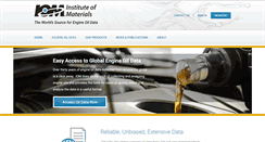 Desktop Screenshot of instituteofmaterials.com